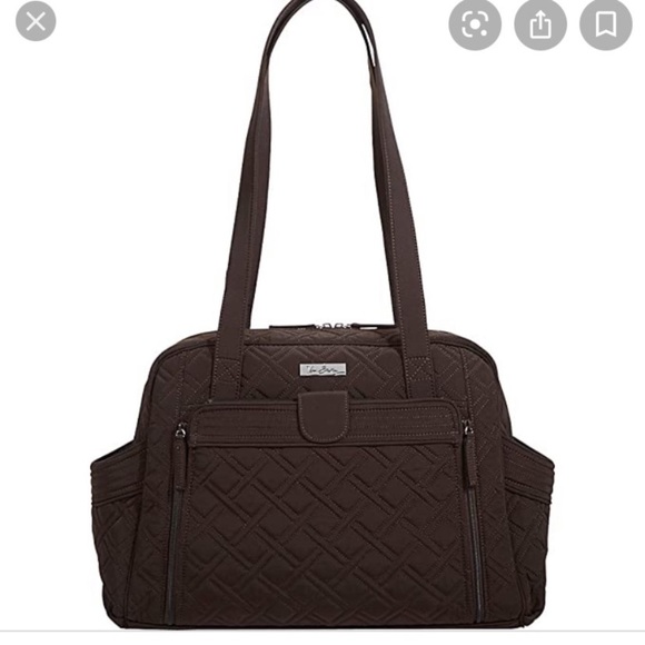 Vera Bradley Bags Vera Bradley Signature Stroll Along Diaper Bag Black Quilted With Changing
